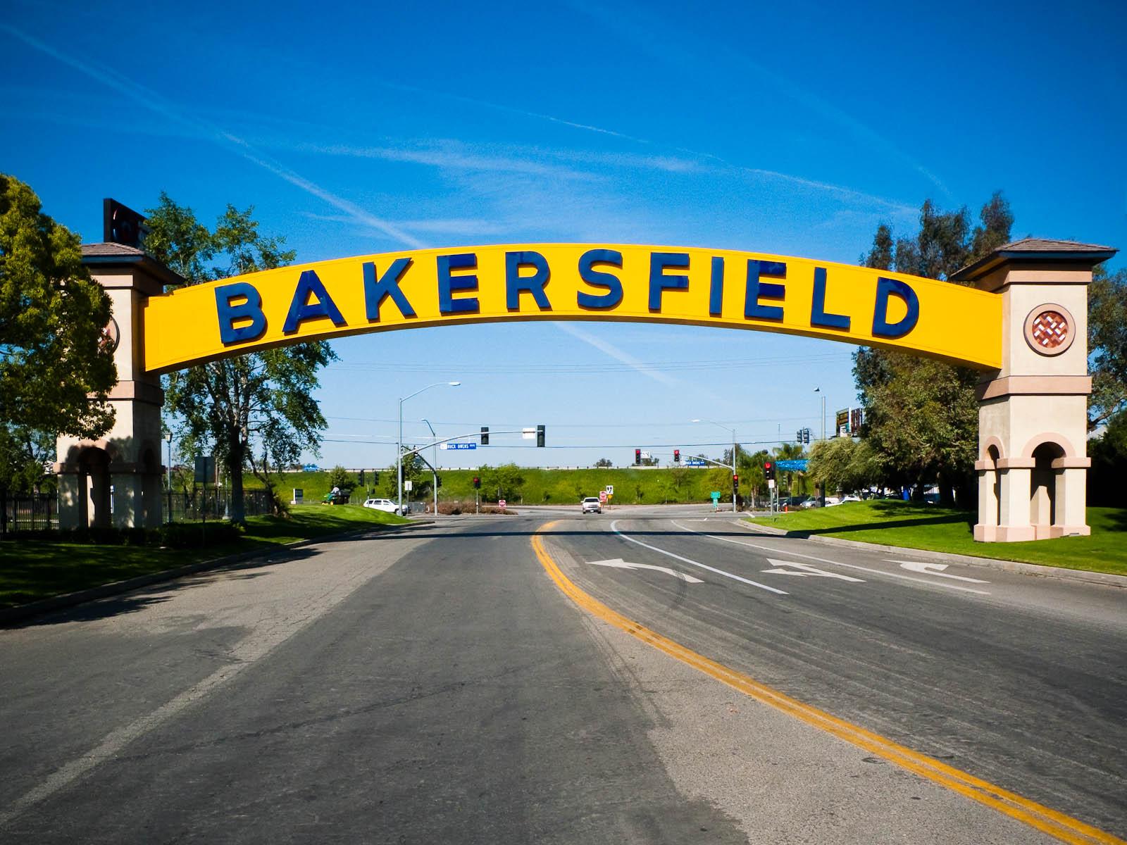 Bakersfield, California neon arch sign