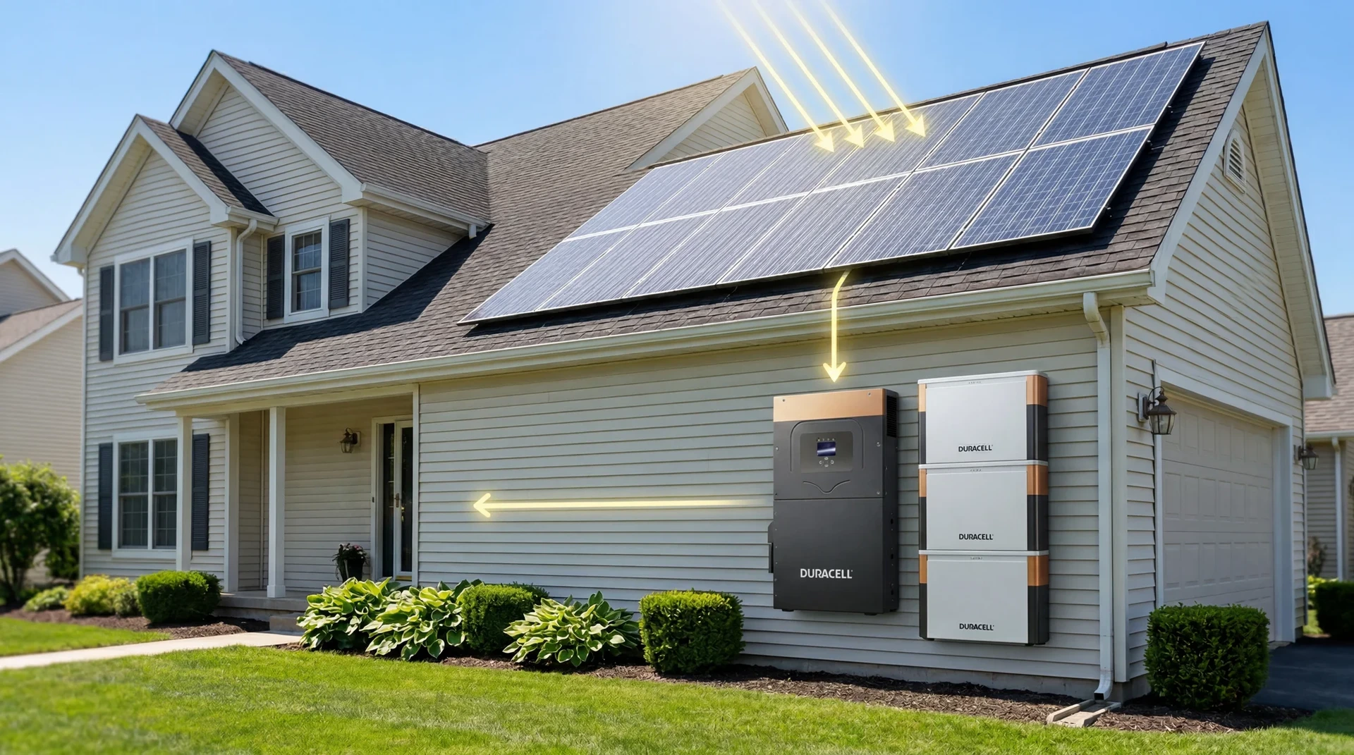 Home energy system with Duracell battery and solar, SOLRITE Energy